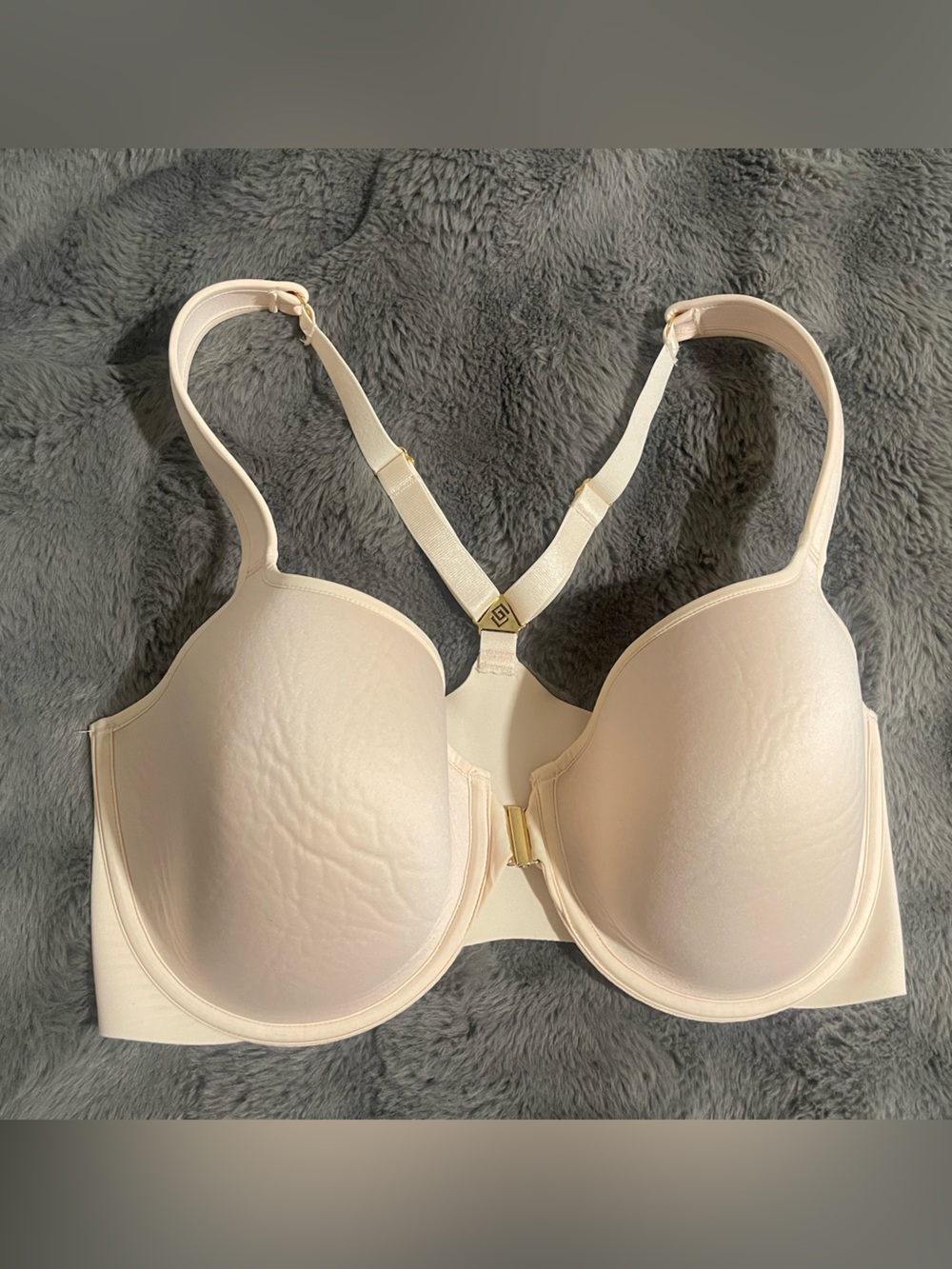 ThirdLove 24/7 Classic Razorback Seamless Nude Front-Closure T-Shirt Bra